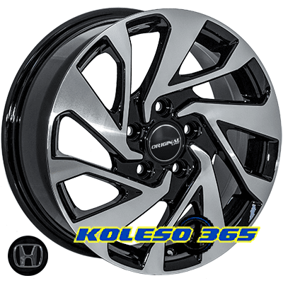 JH 10164 7x16 5x114.3 ET45 DIA64.1 Black polished (Черный с полированной лицевой частью)
