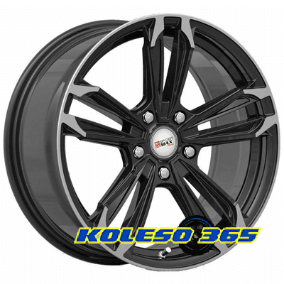Sportmax Racing SR-3356 6.5x15 5x110 ET40 DIA67.1 Матовый черный с фрезерованными краями спиц