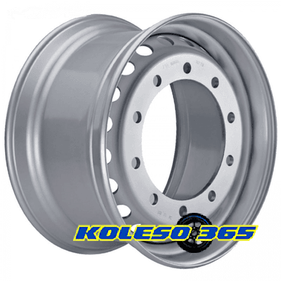 ONYX (16мм) 11.75x22.5 10x335 ET120 DIA281 Silver (Серебро)
