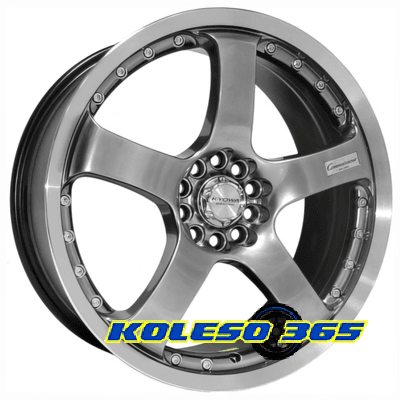 Kyowa Racing KR-208 7.5x18 5x108 ET45 DIA73.1 Hyper black lip polish