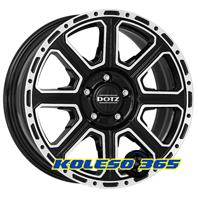 Dotz Kalahari 8x17 5x127 ET30 DIA71.6 Black polished (Черный с полированной лицевой частью)