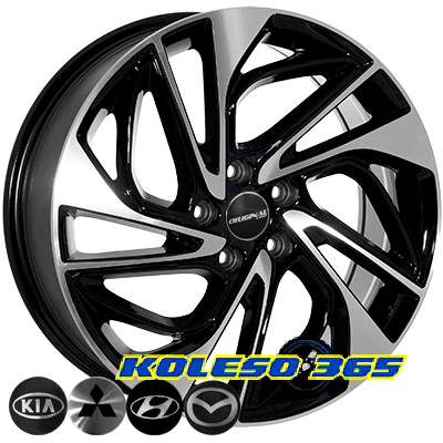 ZF FE189 6.5x16 5x114.3 ET42.5 DIA67.1 Черный с алмазной механической обработкой лицевой поверхности