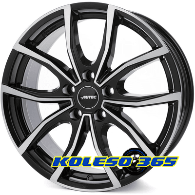 Autec Vidra 6.5x16 5x108 ET45 DIA63.3 Black polished (Черный с полированной лицевой частью)