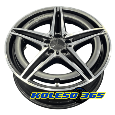 Mercedes OEM A2934010700 8x19 5x112 ET34 DIA66.6 Gun metal full polish (Темно-серый с полированным ободом)