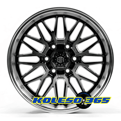Off Road Wheels OW1888 9.5x18 6x135 ET-15 DIA87.1 Matt Black Polished Lip (Матовый черный полированный обод)
