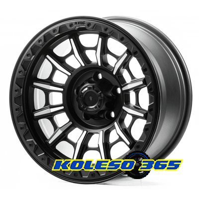 Off Road Wheels OW1743 8x16 5x114.3 ET-10 DIA110 Matt_Black_Lip_Machine