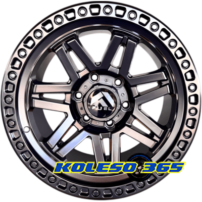 Off Road Wheels FBX053-7 9x17 6x139.7 ET0 DIA110.1 Black Matt (Черный матовый)