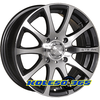 Zorat Wheels 3114Z 5.5x13 4x98 ET25 DIA58.6 Dark Gun Gray Polish (Темно-мраморная крошка с полированной лицевой частью)