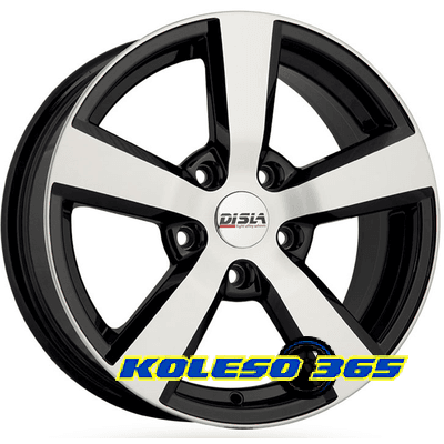 Disla Formula 6.5x15 5x112 ET35 DIA66.6 Black Diamond (Черный глянцевый)
