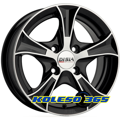 Disla Luxury 6x14 4x98 ET37 DIA67.1 Black Diamond (Черный глянцевый)