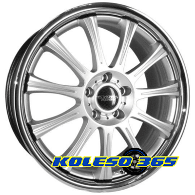 Kyowa Racing KR-682 8x19 5x114.3 ET45 DIA73.1 Hyper Silver stainless lip (Блестящее серебро, полочка из нержавеющей стали)