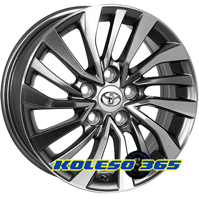 ZF TL1406NW 6.5x16 5x114.3 ET45 DIA60.1 Gun metal full polish (Темно-серый с полированным ободом)