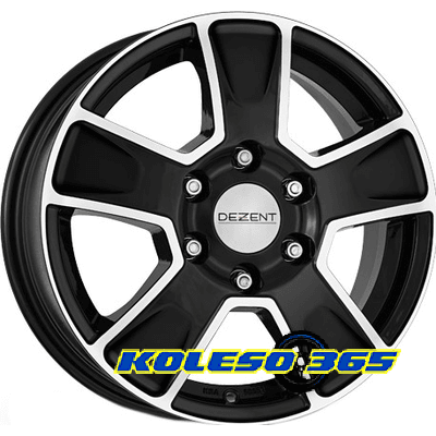 Dezent VAN 8x16 6x114.3 ET30 DIA66.1 Black polished (Черный с полированной лицевой частью)